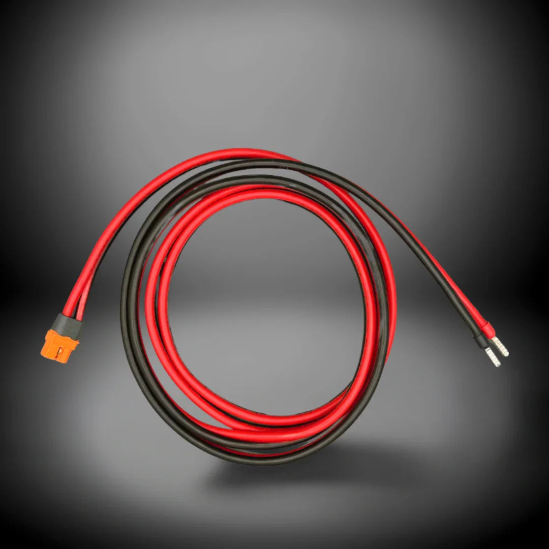 Solarkabel für VW California, rot-schwarz, mit Anschlussstecker, Zubehör Solaranlage