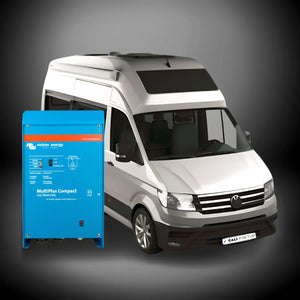 VW Grand California van with Victron MultiPlus Compact solar inverter package
