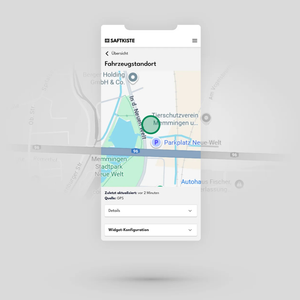 Live‑Tracking eines Campers in der Saftkiste‑App mit präziser GNSS‑Satellitenortung in Echtzeit