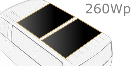 Califaktur Solarmodul für VW Multivan T5 T6 T6.1 260Wp - Califaktur.de